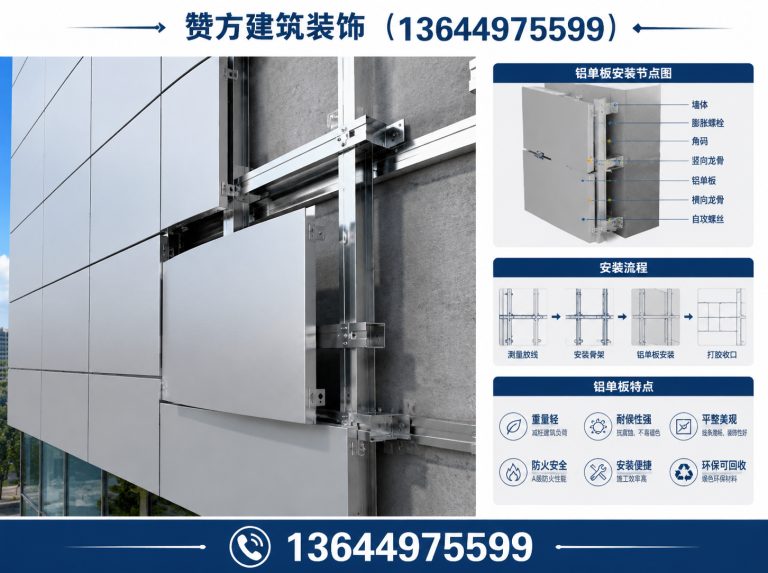 法库县铝单板安装展示图